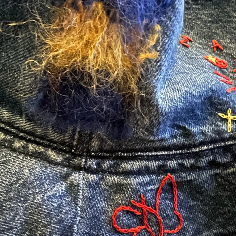 Marni Embroidered Denim Bucket Hat